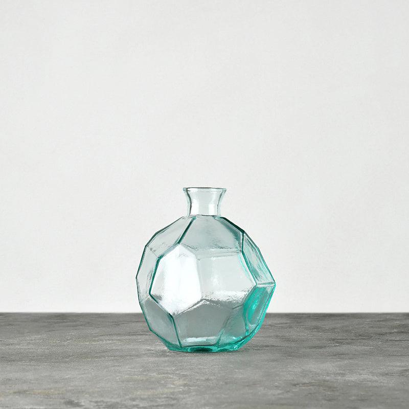 Simple Environmental Protection Handmade Glass Polygonal Vase Flower Insert - Pacisia
