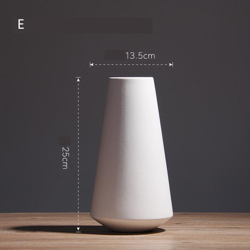 Simple Living Room Home Decoration Creative Black And White Ceramic Vase - Pacisia