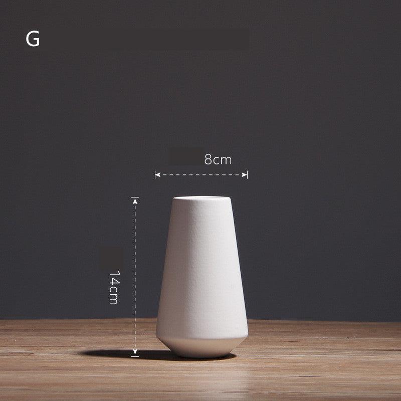 Simple Living Room Home Decoration Creative Black And White Ceramic Vase - Pacisia