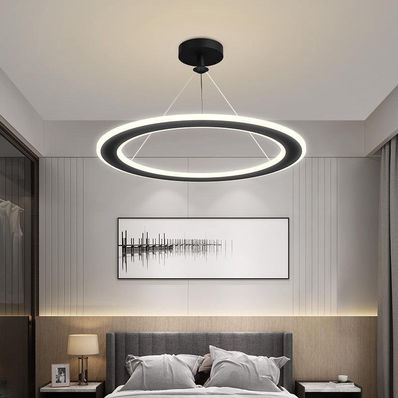 Simple Modern Circular Bedroom Study Chandelier - Pacisia