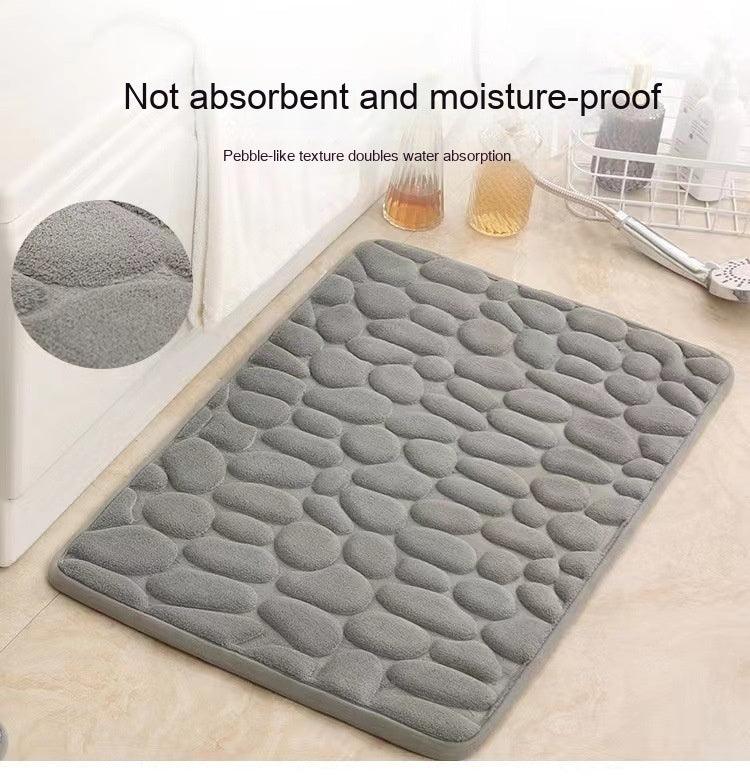 Simple Pebble Memory Sponge U-shaped Floor Mat - Pacisia