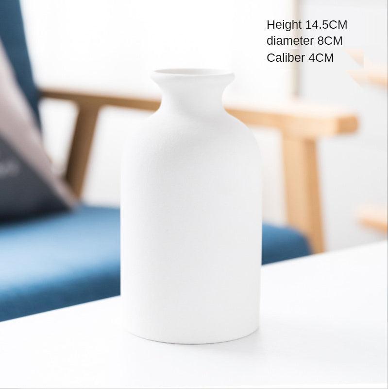 Simple Retro Frosted Ceramic Vase Creative Home Decoration - Pacisia