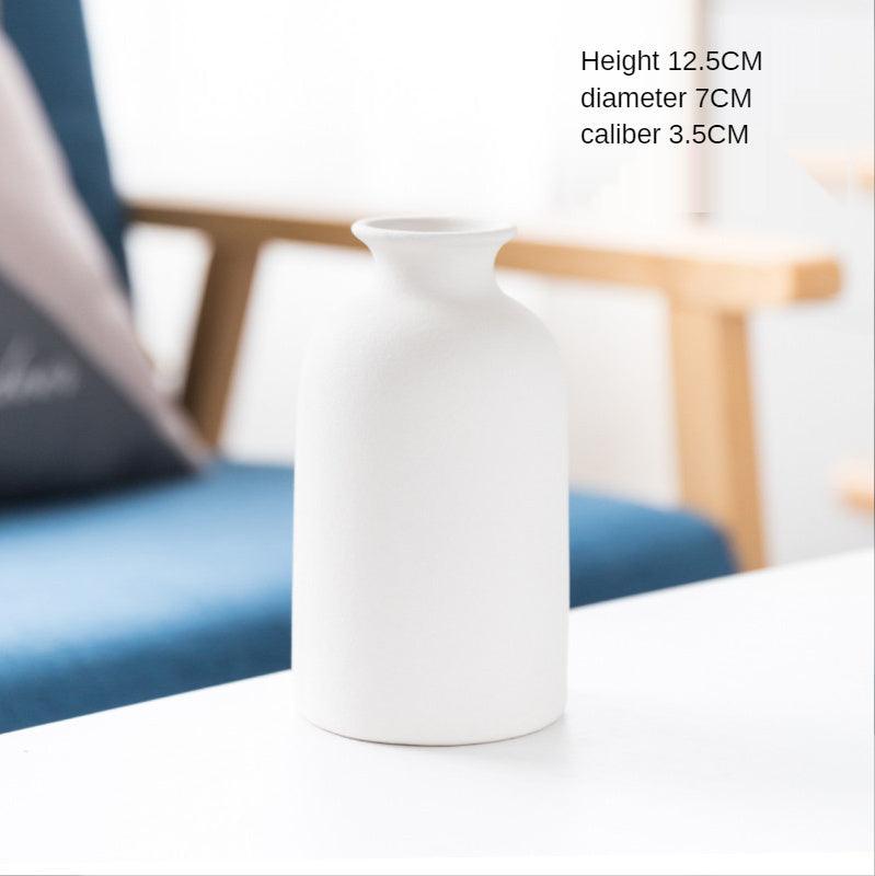 Simple Retro Frosted Ceramic Vase Creative Home Decoration - Pacisia