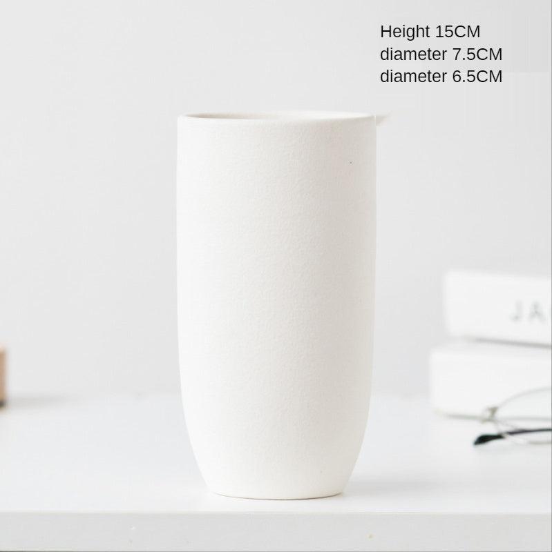 Simple Retro Frosted Ceramic Vase Creative Home Decoration - Pacisia