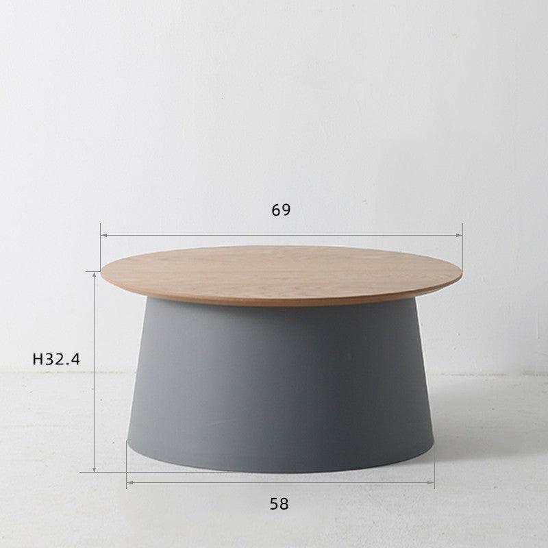 Simple Solid Wood Tea Table Living Room Simple Round Tea Table Sofa Edge Several - Pacisia