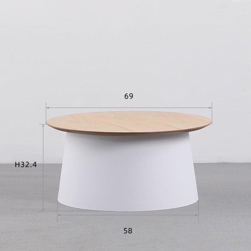 Simple Solid Wood Tea Table Living Room Simple Round Tea Table Sofa Edge Several - Pacisia