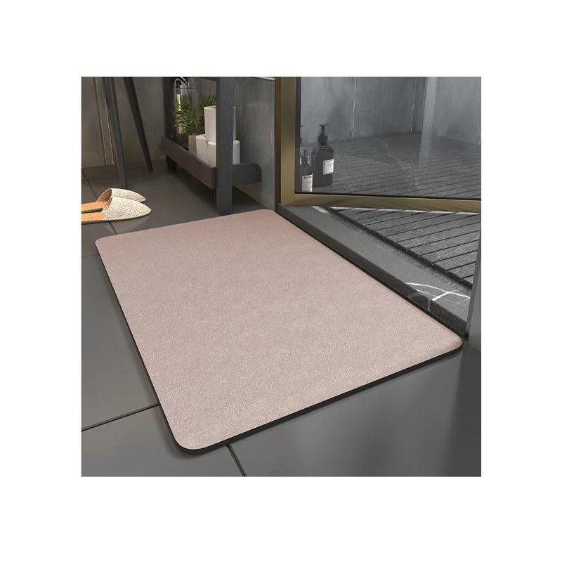 Simple Style Solid Color Faux Leather Absorbent Floor Mat - Pacisia