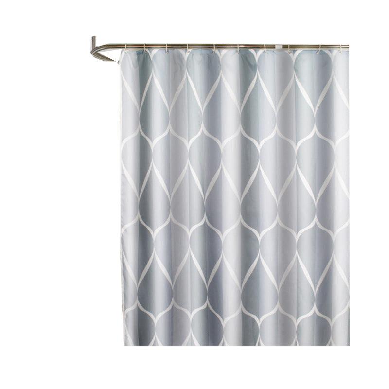 Simple Waterproof And Thick Polyester Shower Curtain - Pacisia
