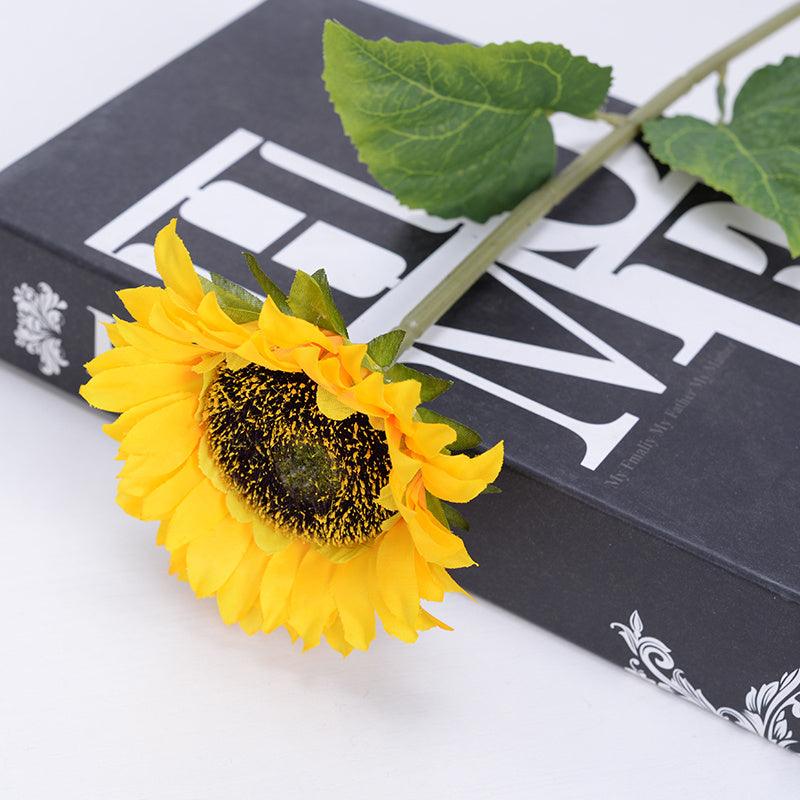 Single Sunflower Artificial Flower Decoration Silk Ornaments - Pacisia