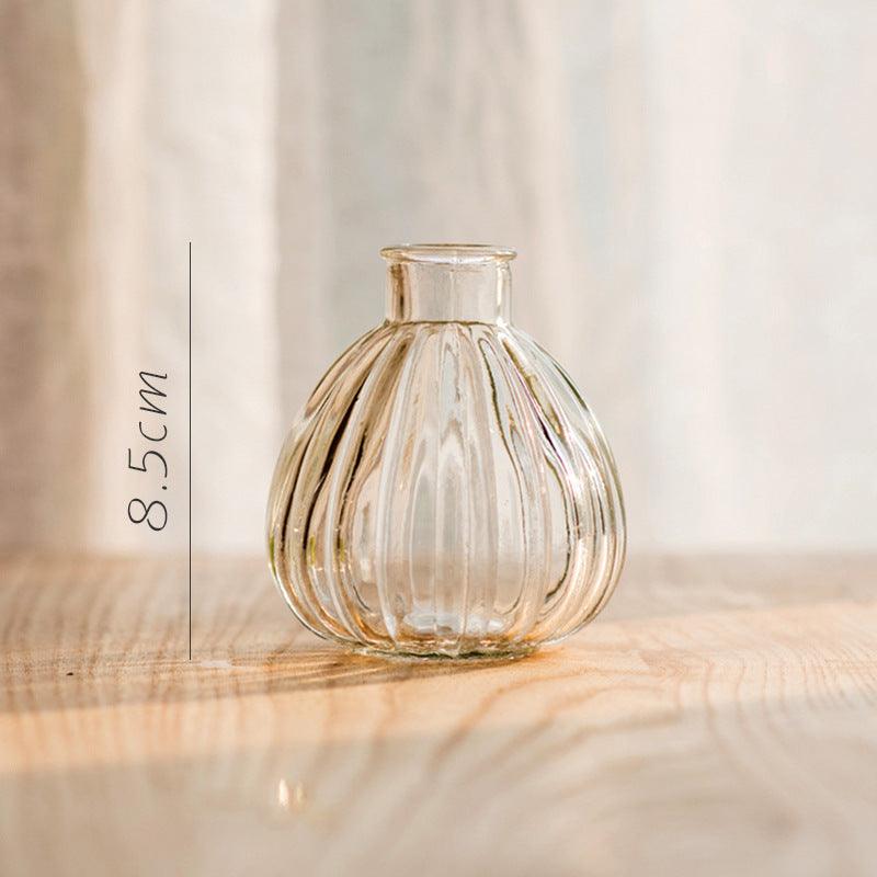 Small Glassware Vase Small Mouth Storage - Pacisia