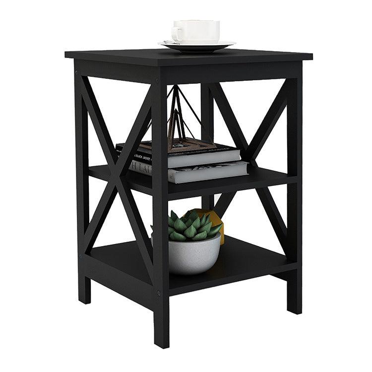 Sofa Small Coffee Table X-type Three-layer Partition Storage Side Table - Pacisia