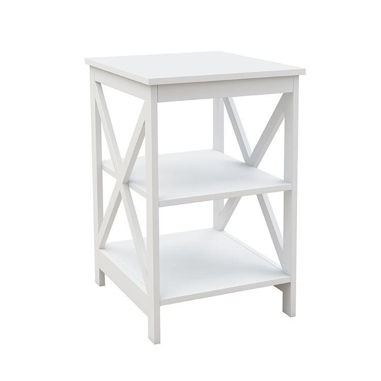 Sofa Small Coffee Table X-type Three-layer Partition Storage Side Table - Pacisia
