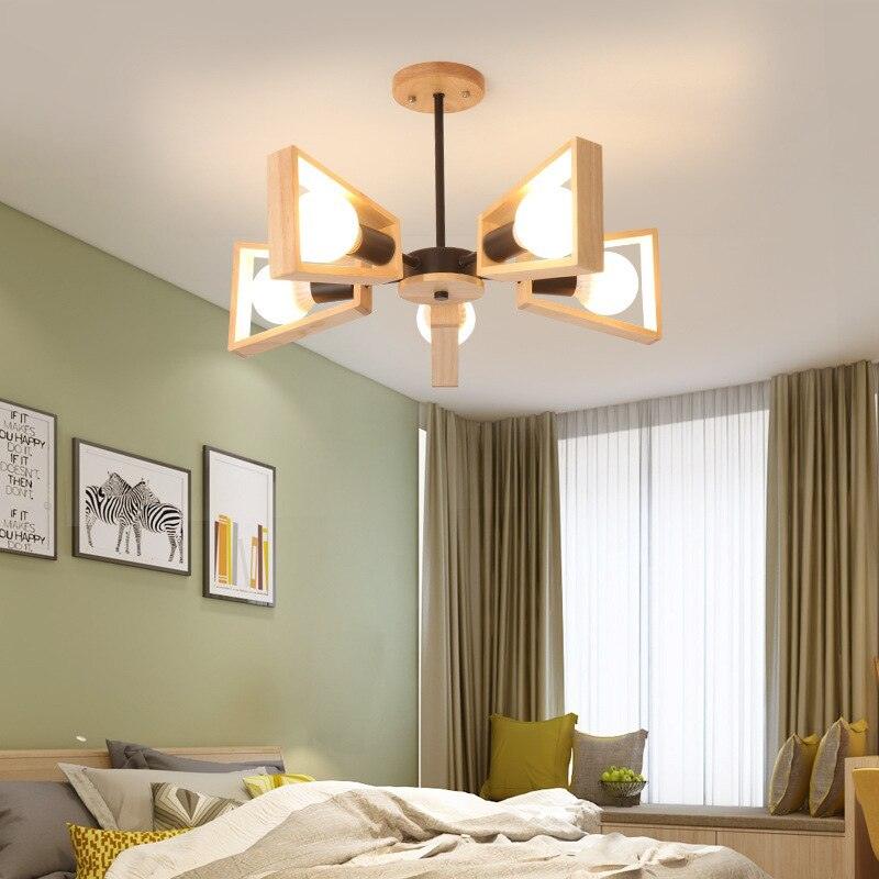 Solid wood bedroom Chandelier - Pacisia