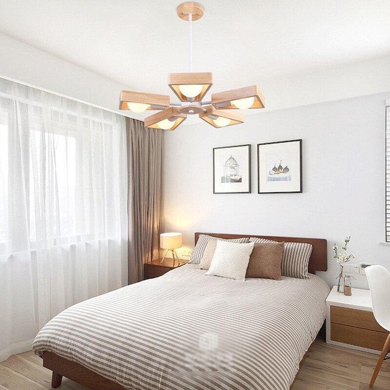 Solid wood bedroom Chandelier - Pacisia