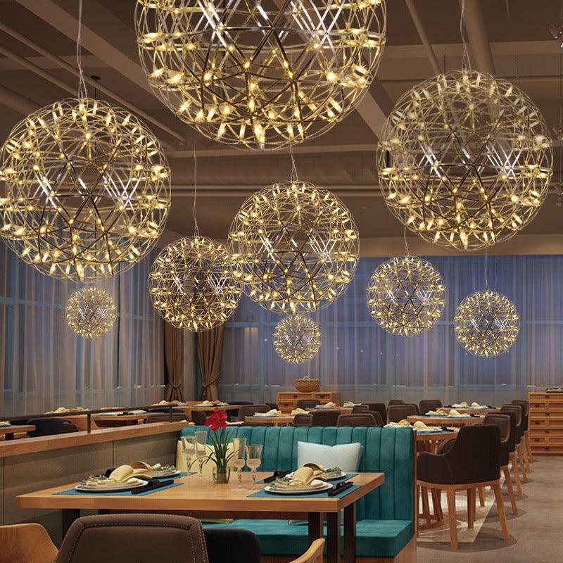 Spark Ball Restaurant Full Sky Star Chandelier - Pacisia