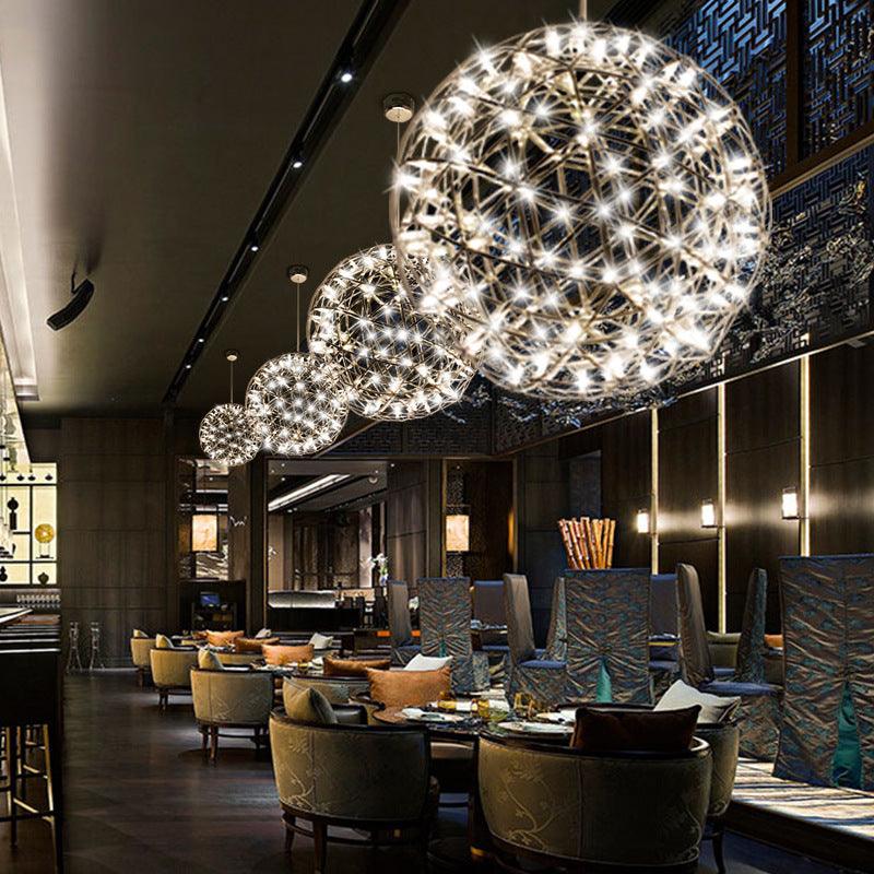 Spark Ball Restaurant Full Sky Star Chandelier - Pacisia