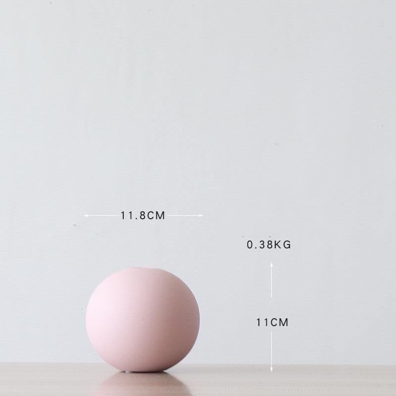 Spherical colored clay ceramic vase - Pacisia