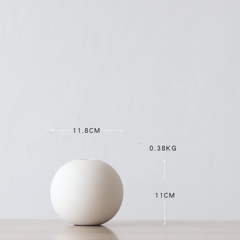 Spherical colored clay ceramic vase - Pacisia