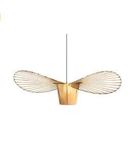 Straw Hat Shape Living Room Chandelier Simple Art - Pacisia