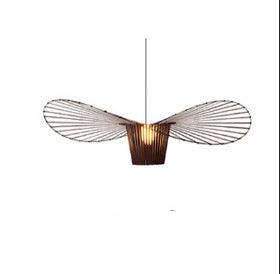 Straw Hat Shape Living Room Chandelier Simple Art - Pacisia