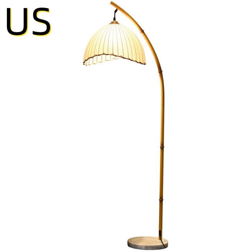 Study Bedroom Bed Bamboo Floor Lamp - Pacisia