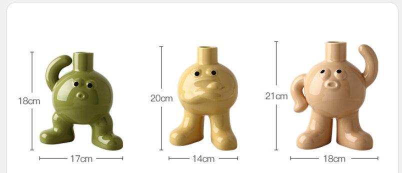 Table Of Porch Of Pottery And Porcelain Of Big Foot Floret Vase - Pacisia