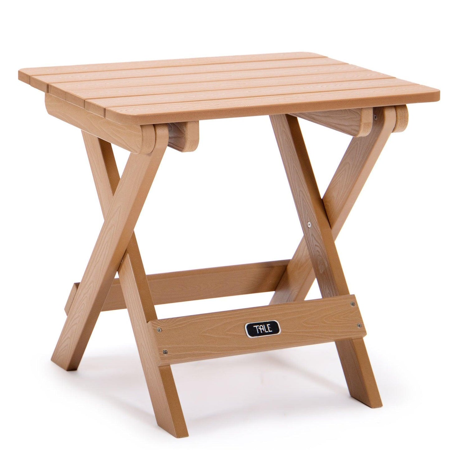 TALE Adirondack Portable Folding Side Table Square All-Weather And Fade-Resistant Plastic Wood Table Perfect For Outdoor Garden, Beach, Camping, Picnics,Ban Amazon - Pacisia
