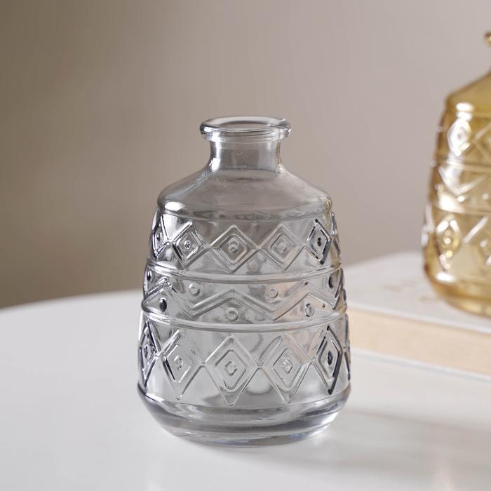 Thicken Nordic Embossed Retro Glass Vase - Pacisia
