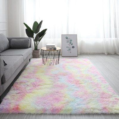Tie-dyed Wool Carpets, Living Room Plain PV Pile Carpets - Pacisia