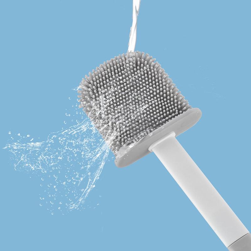 Toilet Brush Household No Dead Angle Mimic Silicone - Pacisia