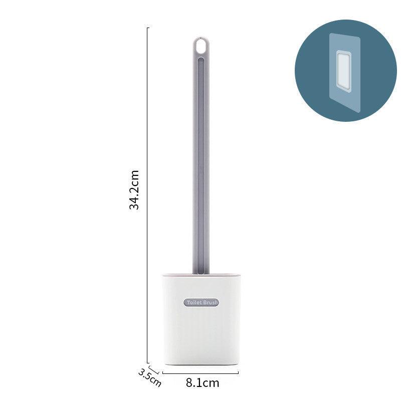 Toilet Brush Household Wall Mounted Without Dead Corner - Pacisia