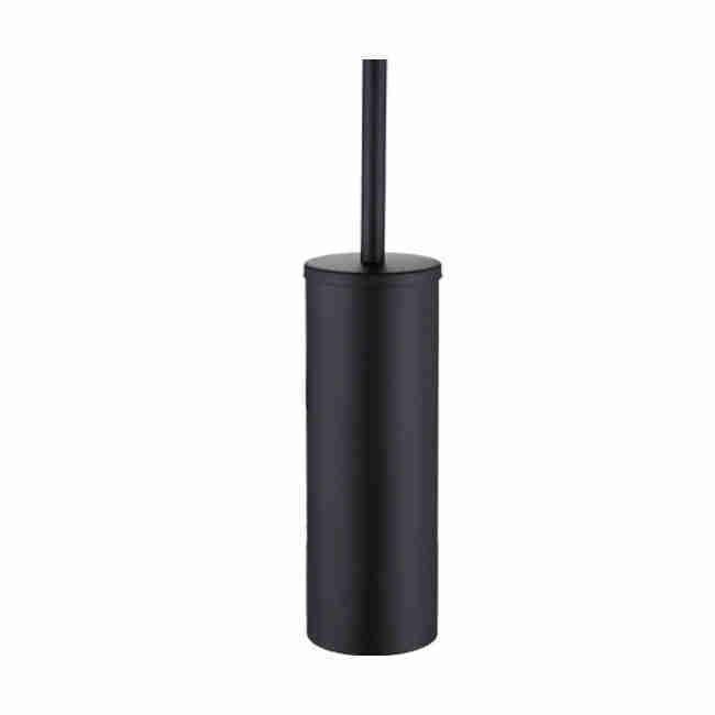 Toilet Brush Set Gold Vertical Black 304 Stainless Steel - Pacisia