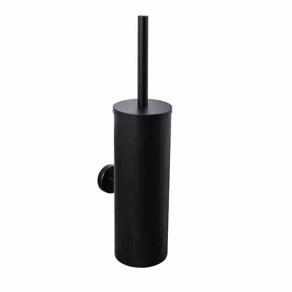 Toilet Brush Set Gold Vertical Black 304 Stainless Steel - Pacisia