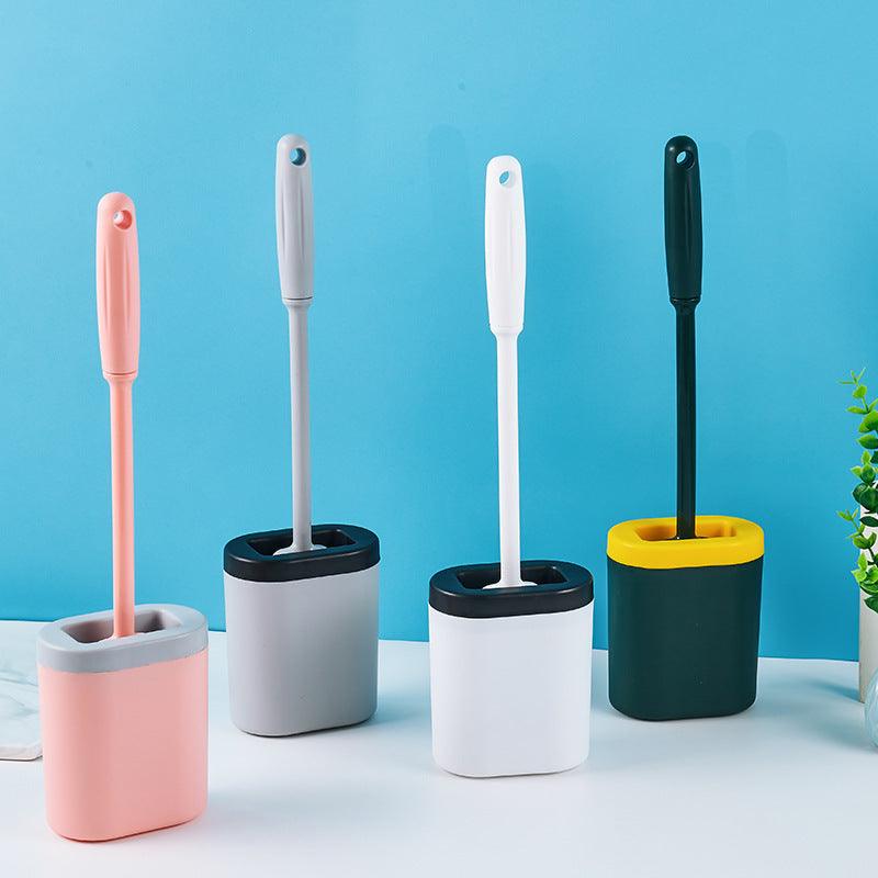 Toilet Brush With Long Handle And Soft Bristles Toilet Cleaning Brush Set - Pacisia