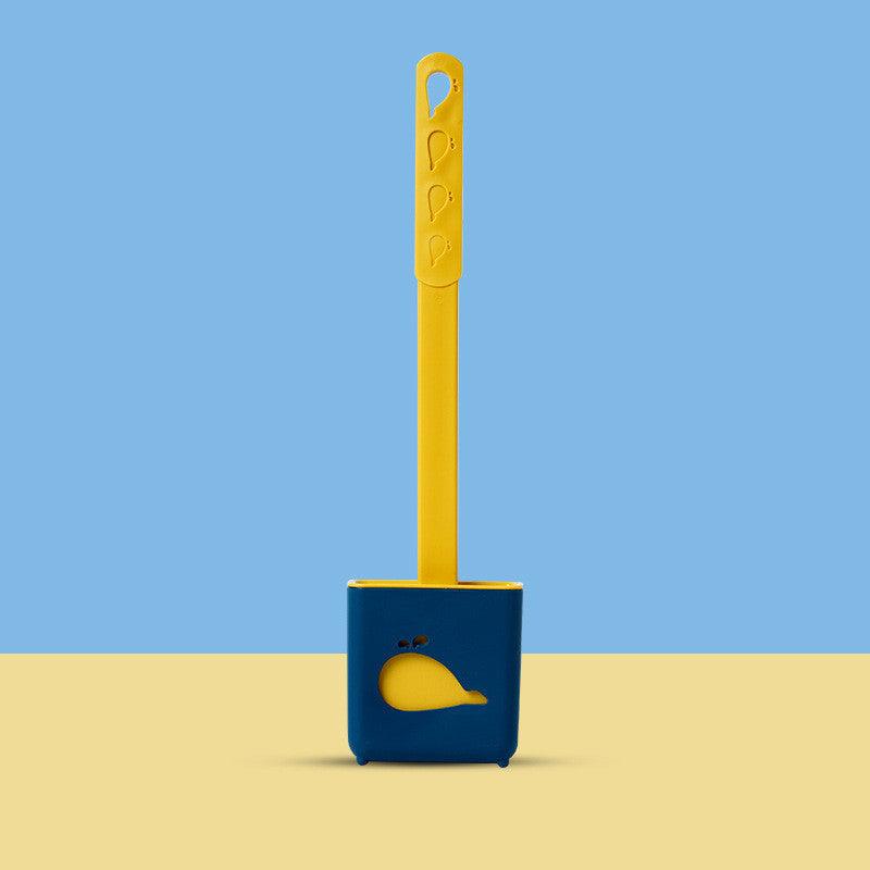 Toilet Soft Glue Dead Corner Cleaning Toilet Gap Long Handle Toilet Toilet Brush - Pacisia