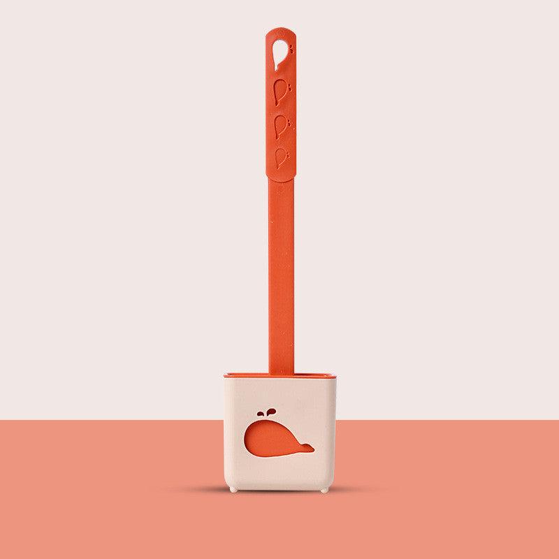 Toilet Soft Glue Dead Corner Cleaning Toilet Gap Long Handle Toilet Toilet Brush - Pacisia