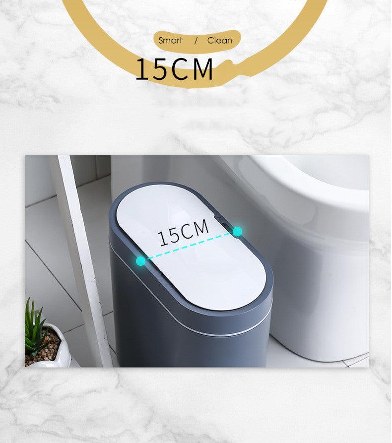 Toilet Toilet Brush Electric Smart Trash Can With Lid Sensor Waterproof - Pacisia