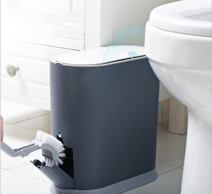 Toilet Toilet Brush Electric Smart Trash Can With Lid Sensor Waterproof - Pacisia