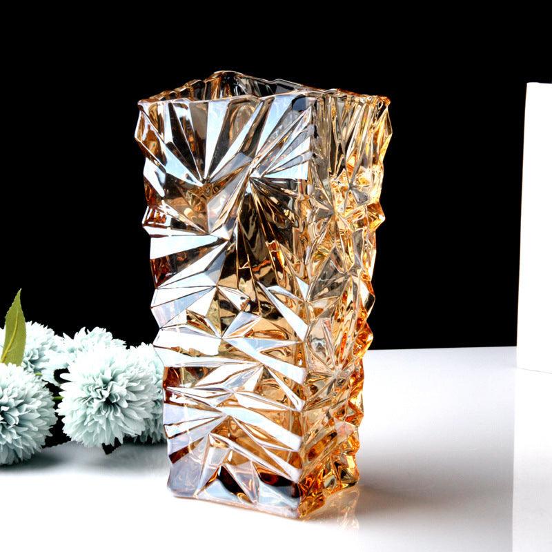 Transparent Glass Vase Living Room Decoration - Pacisia