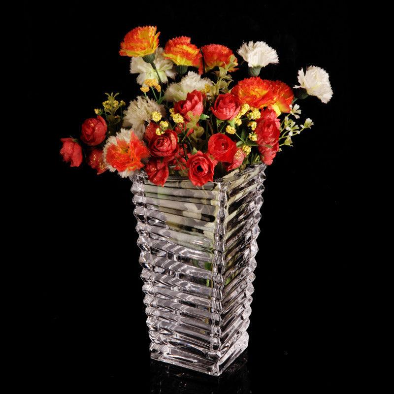 Transparent Glass Vase Living Room Decoration - Pacisia