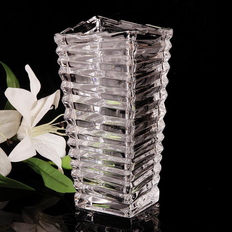 Transparent Glass Vase Living Room Decoration - Pacisia