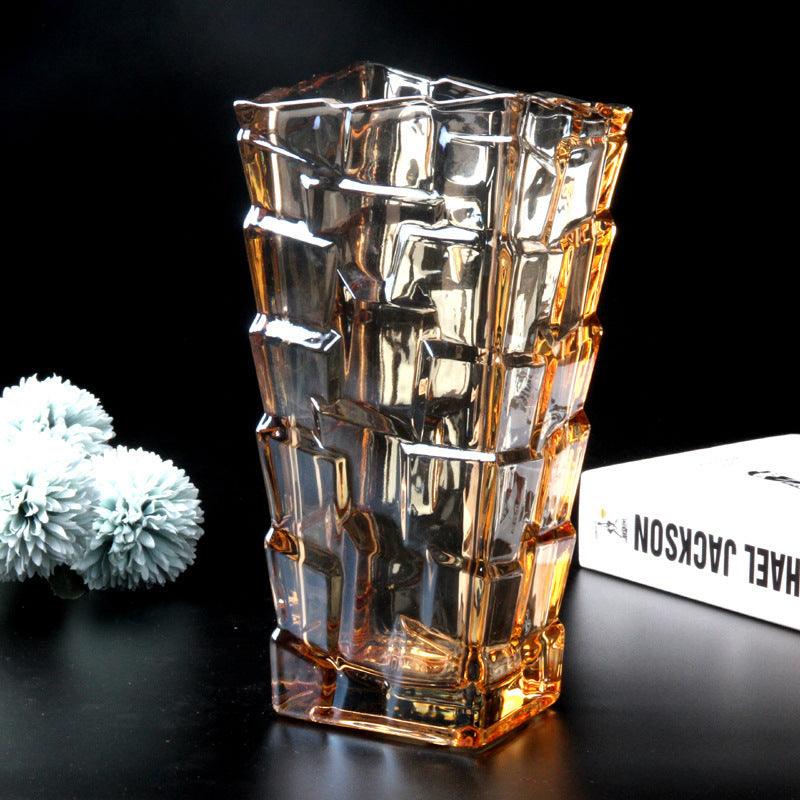 Transparent Glass Vase Living Room Decoration - Pacisia
