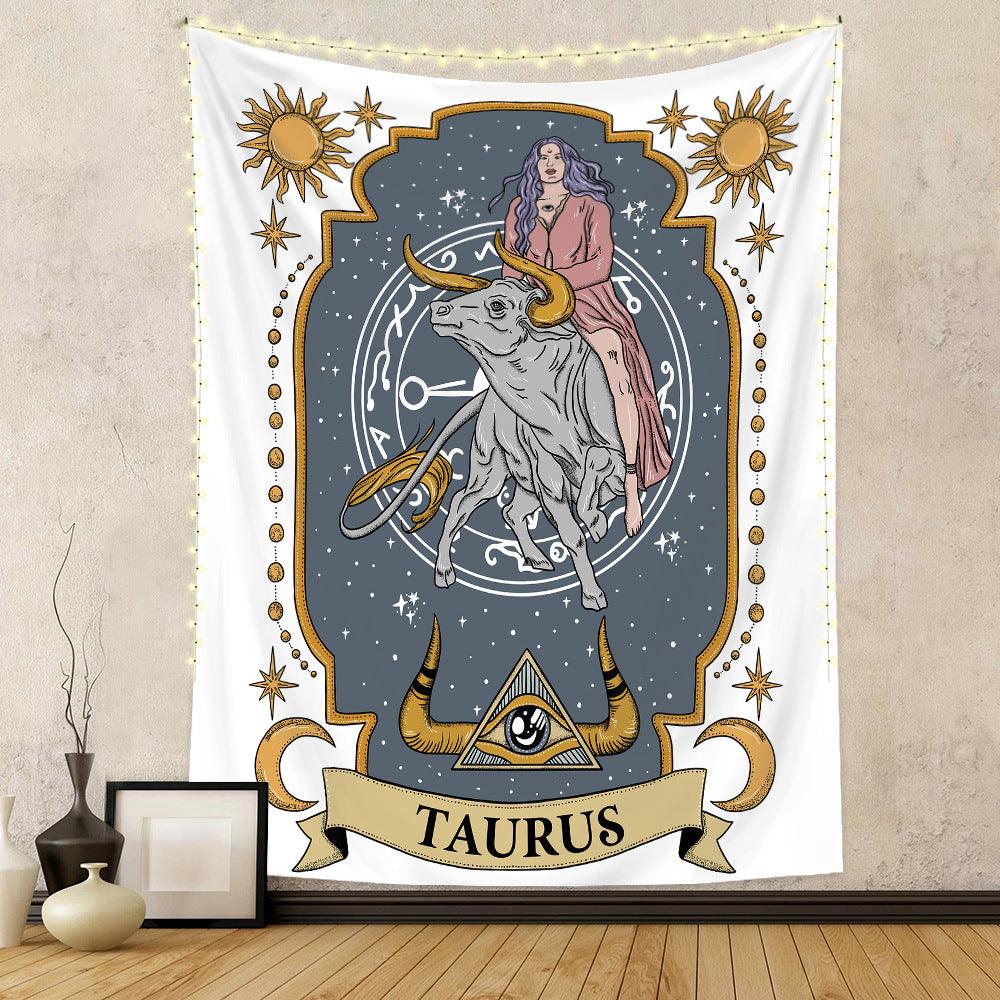 Twelve Constellation Tapestry Skull Tapestry Tarot Tapestry - Pacisia