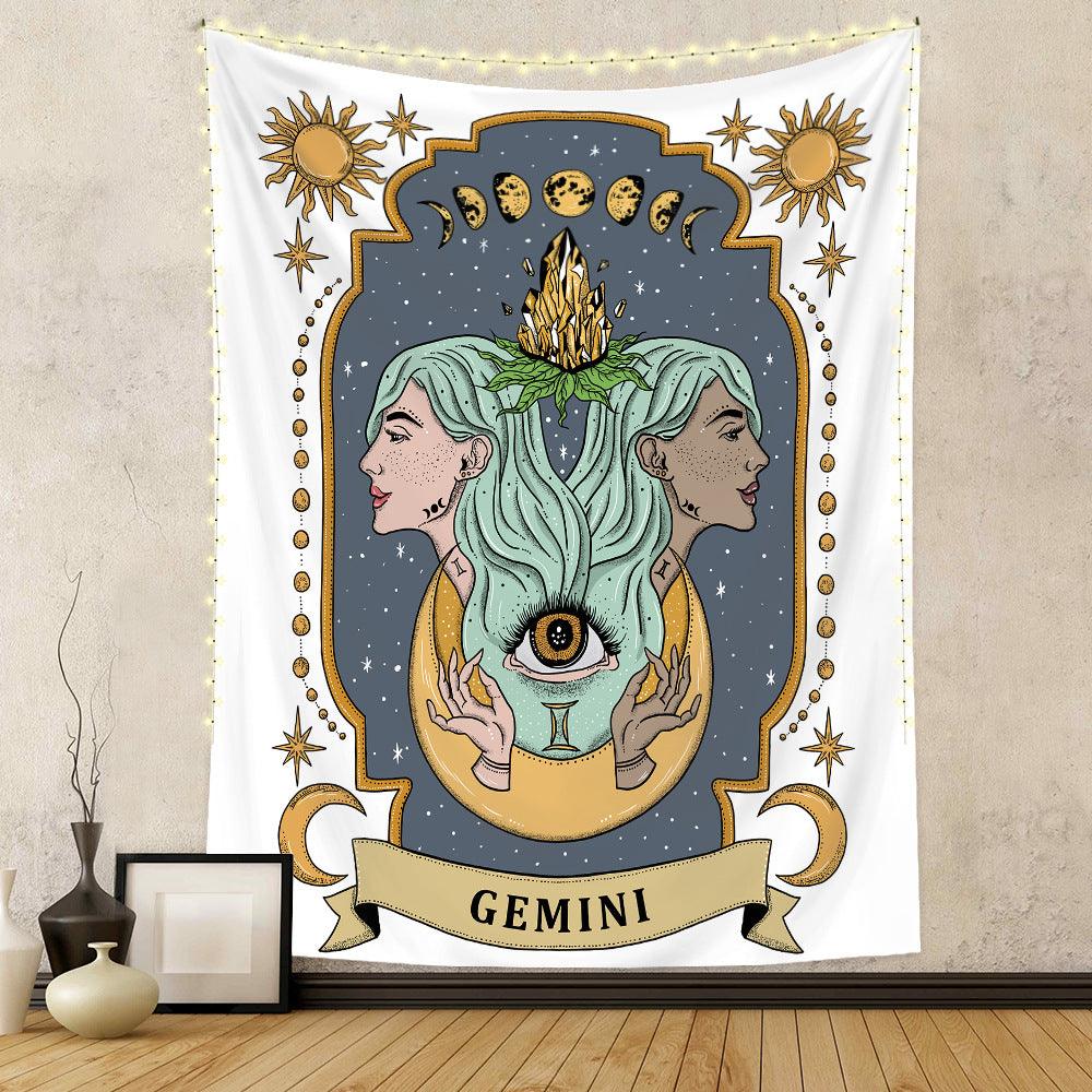 Twelve Constellation Tapestry Skull Tapestry Tarot Tapestry - Pacisia