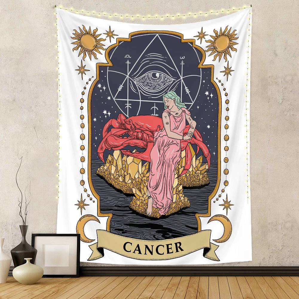 Twelve Constellation Tapestry Skull Tapestry Tarot Tapestry - Pacisia