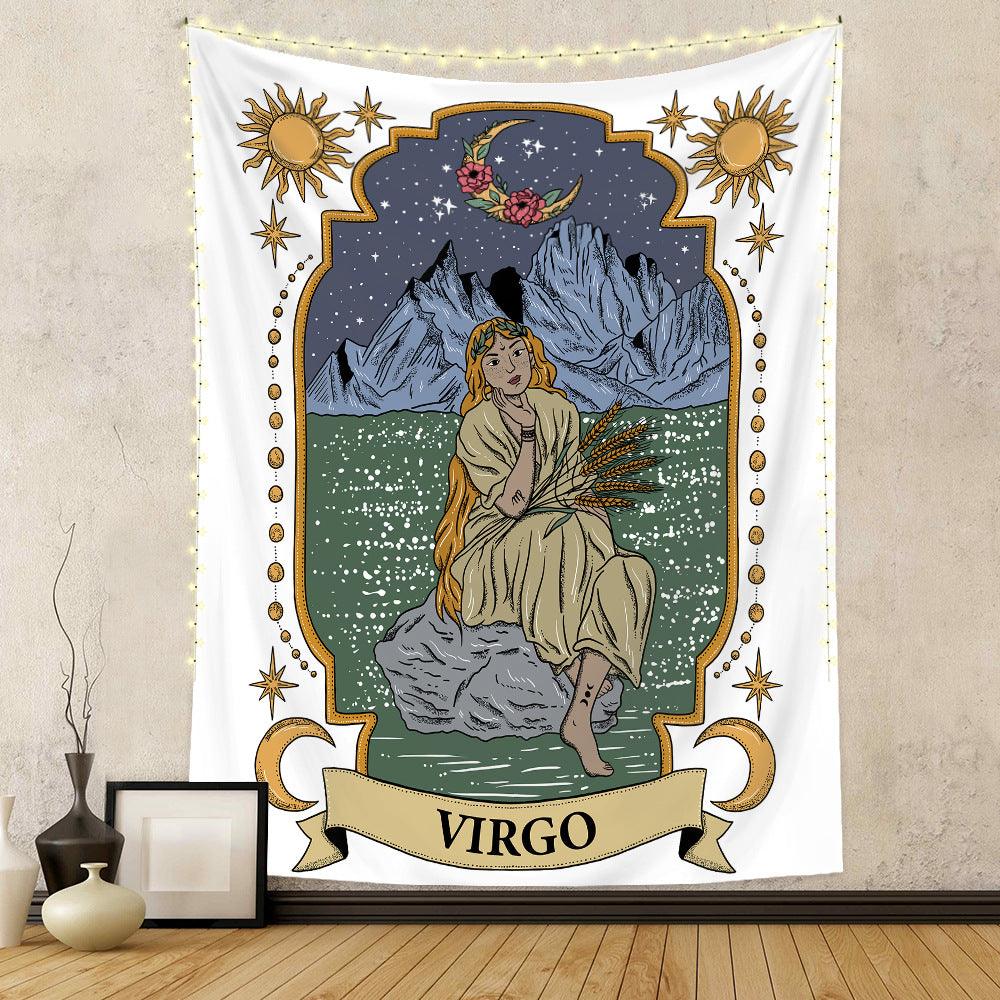 Twelve Constellation Tapestry Skull Tapestry Tarot Tapestry - Pacisia