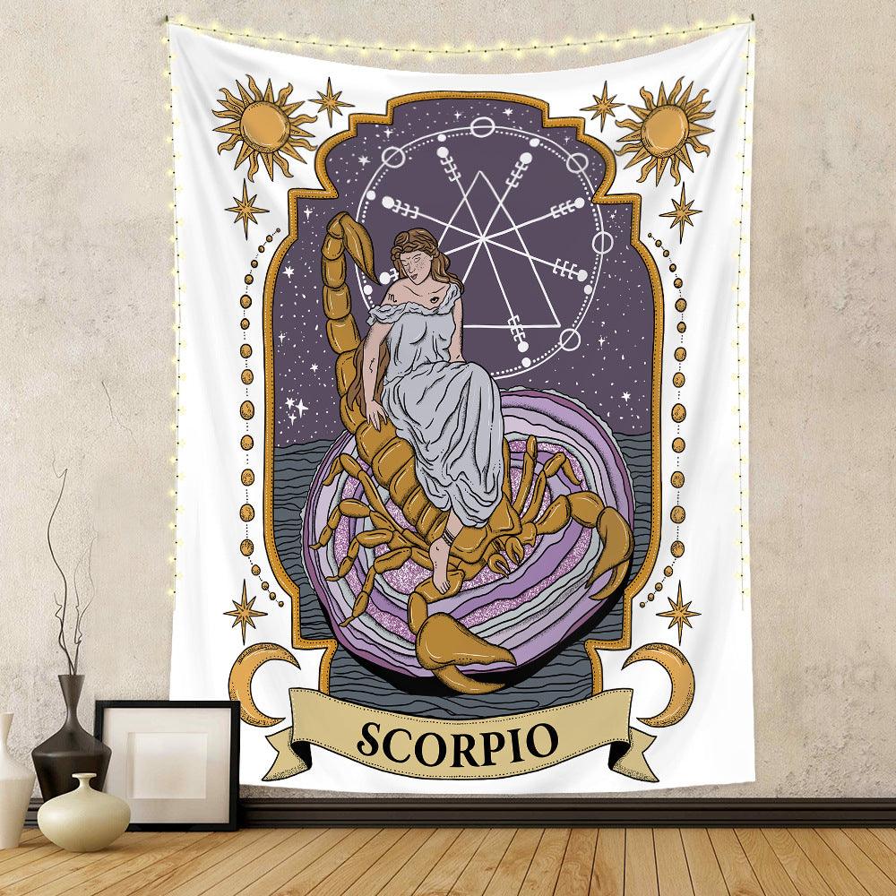 Twelve Constellation Tapestry Skull Tapestry Tarot Tapestry - Pacisia