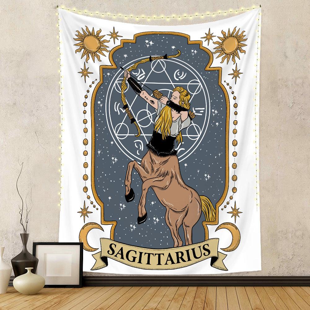 Twelve Constellation Tapestry Skull Tapestry Tarot Tapestry - Pacisia