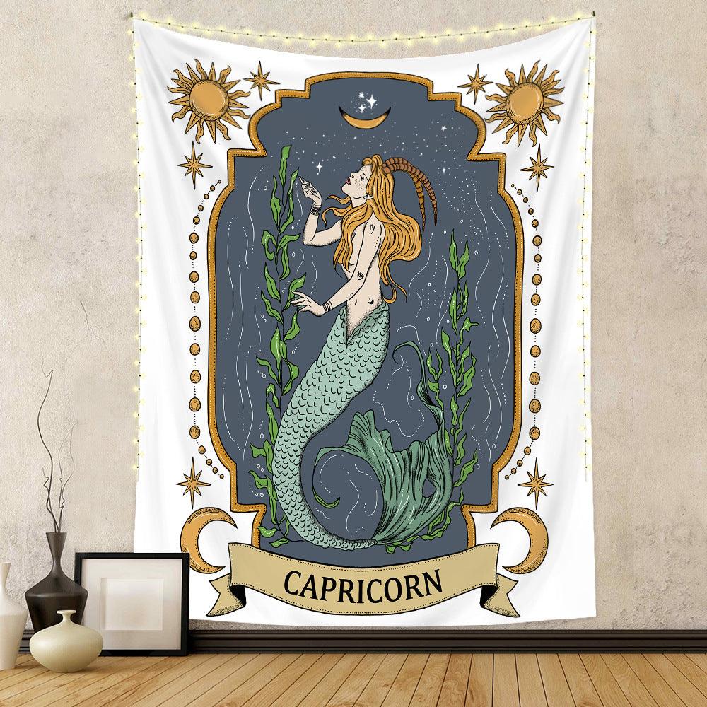 Twelve Constellation Tapestry Skull Tapestry Tarot Tapestry - Pacisia