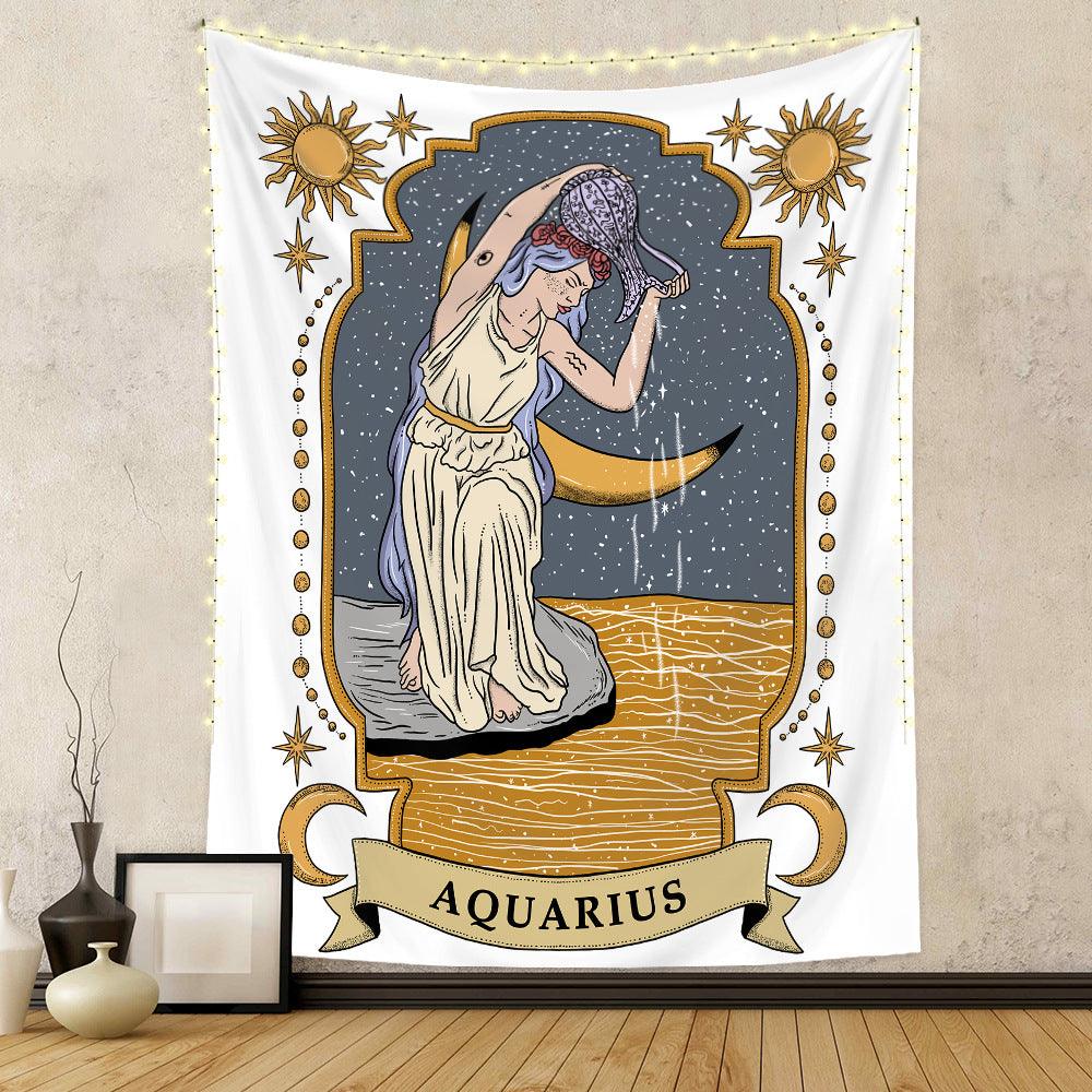 Twelve Constellation Tapestry Skull Tapestry Tarot Tapestry - Pacisia